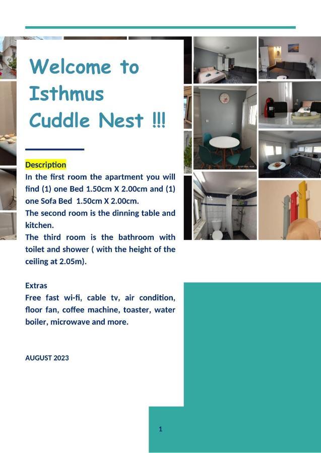Isthmus Cuddly Nest Apartment Isthmia Bagian luar foto